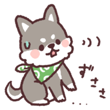 fluffy fat Shiba3 sticker #13765323