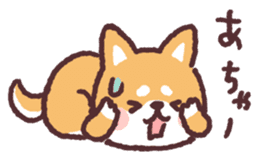 fluffy fat Shiba3 sticker #13765324