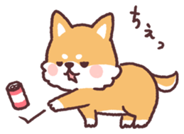 fluffy fat Shiba3 sticker #13765330