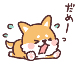 fluffy fat Shiba3 sticker #13765332