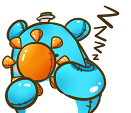 Splash floating bear sticker #13766065