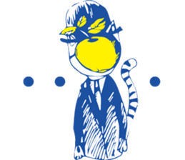 LazyLazy Cat Cosplay sticker #13766150