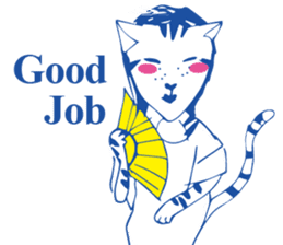 LazyLazy Cat Cosplay sticker #13766151