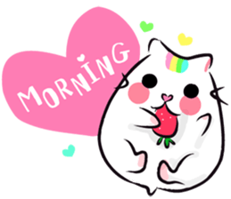 Rainbow Hamster & Strawberry sticker #13766159