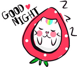 Rainbow Hamster & Strawberry sticker #13766160