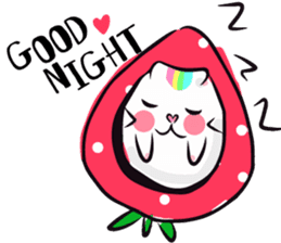 Rainbow Hamster Strawberry By Celeste Kek Sticker 13766160