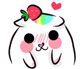 Rainbow Hamster Strawberry By Celeste Kek Sticker 13766167