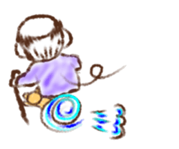 grandpa and cat sticker #13766630