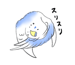 Parakeets lovely gesture stickers sticker #13766832