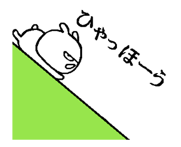 rabbit thinking nothing move around2 sticker #13767098