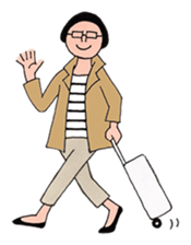 Black cat and girl 2 sticker #13767361