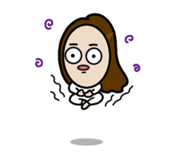Big Eyes Japanese Girl's Daily Routine 2 sticker #13767915