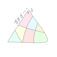 triangle color girls sticker #13768224
