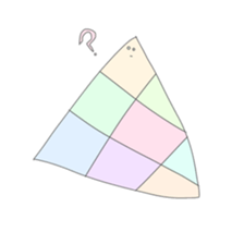 triangle color girls sticker #13768225