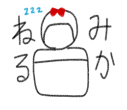 My name is Mika. sticker #13768632