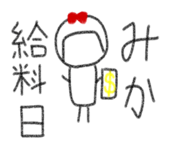 My name is Mika. sticker #13768634