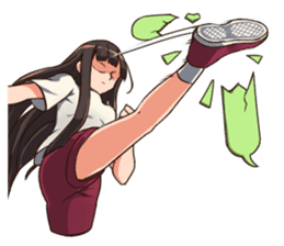 Daily Life of a Long Hair Girl sticker #13769189