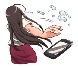 Daily Life of a Long Hair Girl sticker #13769209