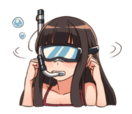 Daily Life of a Long Hair Girl sticker #13769214