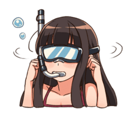 Daily Life of a Long Hair Girl sticker #13769214