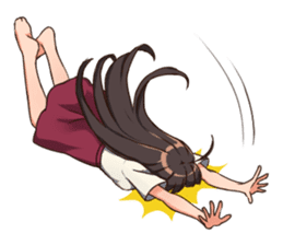 Daily Life of a Long Hair Girl sticker #13769219