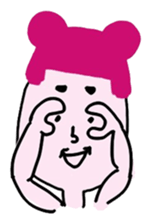 bow planet - piink :3 sticker #13769310