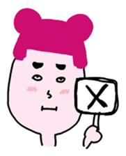 bow planet - piink :3 sticker #13769313