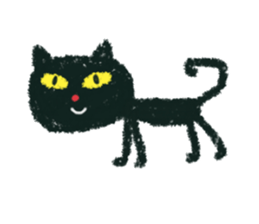 black cat (kuronekochandesu) sticker #13769390