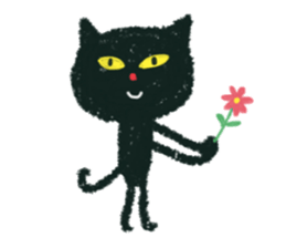 black cat (kuronekochandesu) sticker #13769391