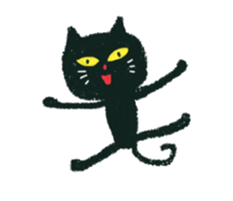 black cat (kuronekochandesu) sticker #13769392