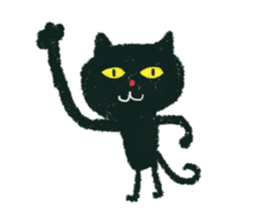 black cat (kuronekochandesu) sticker #13769393