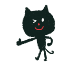 black cat (kuronekochandesu) sticker #13769394