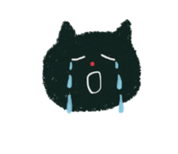 black cat (kuronekochandesu) sticker #13769395