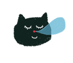 black cat (kuronekochandesu) sticker #13769396