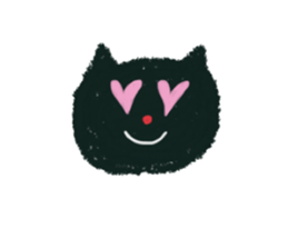 black cat (kuronekochandesu) sticker #13769397