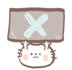 cat language cute sticker #13769967