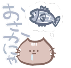 cat language cute sticker #13769972