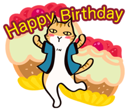 Cat's grumble(2) sticker #13770176