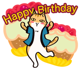 Cat's grumble(2) sticker #13770176