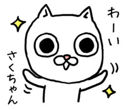 Sakuchan cat sticker #13770199