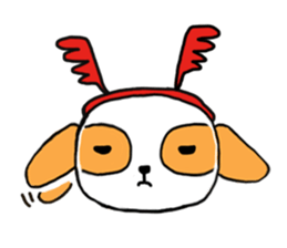 A chubby dog sticker #13770456