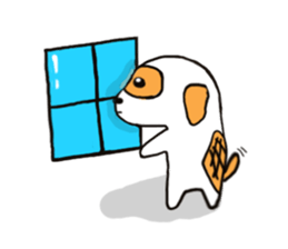 A chubby dog sticker #13770457