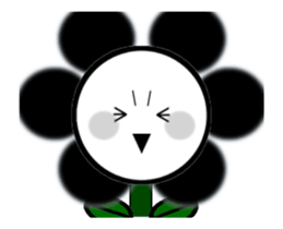 Move Flower2 Dark Side version sticker #13770489