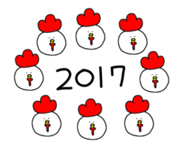 Loose chickens move sticker #13771138