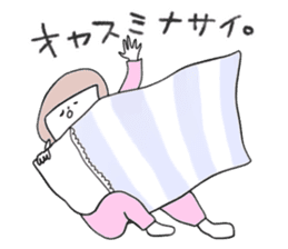 Hakata girl of stripe clothes. sticker #13771358