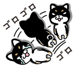 Negative black Shiba 2 sticker #13771527