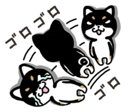Negative black Shiba 2 sticker #13771527