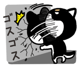 Negative black Shiba 2 sticker #13771529