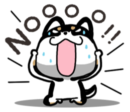 Negative black Shiba 2 sticker #13771532