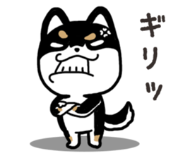 Negative black Shiba 2 sticker #13771541